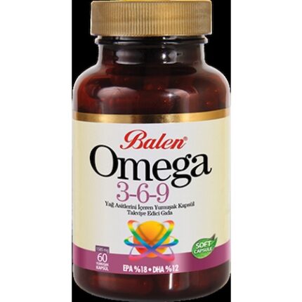 Balen Omega 3-6-9 Yağ Asitleri 1585 mg 60 Softjel kapsül