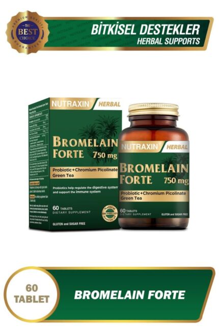 Nutraxin Bromelain Forte 60 Tablet 750 Mg