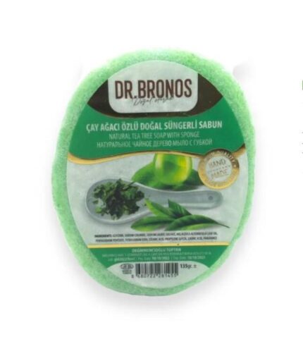 Dr. Bronos Çay Ağacı Özlü Doğal Süngerli Sabun 135 Gr