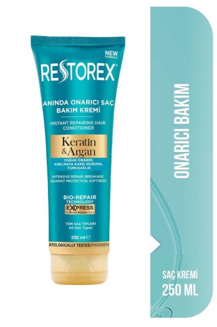 Restorex Keratin & Argan Onarıcı Saç Bakım Kremi 250 Ml