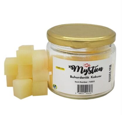 Eriyerek Koku Veren Küp Buhurdanlık Mumu Vanilya