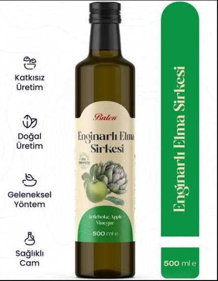 Balen Enginarlı Elma Sirkesi 500 Ml