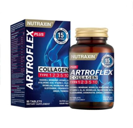 Nutraxin Artroflex Plus 90 Tablet Collagen Tip 1 2 3 5 10 Magnezyum Yumurta Kabuğu Zarı Akgünlük Hyaluronik Asit Bromelain Glukozamin Kondroitin MSM